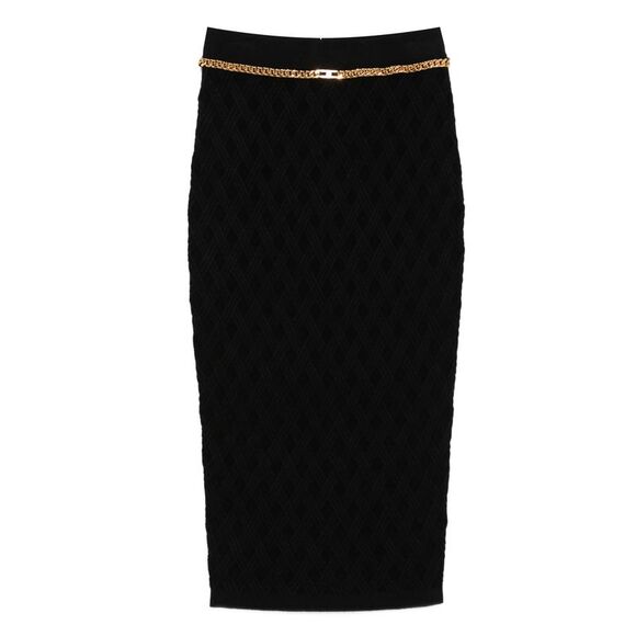 Elisabetta Franchi Black Skirts - Fitted Skirts Women